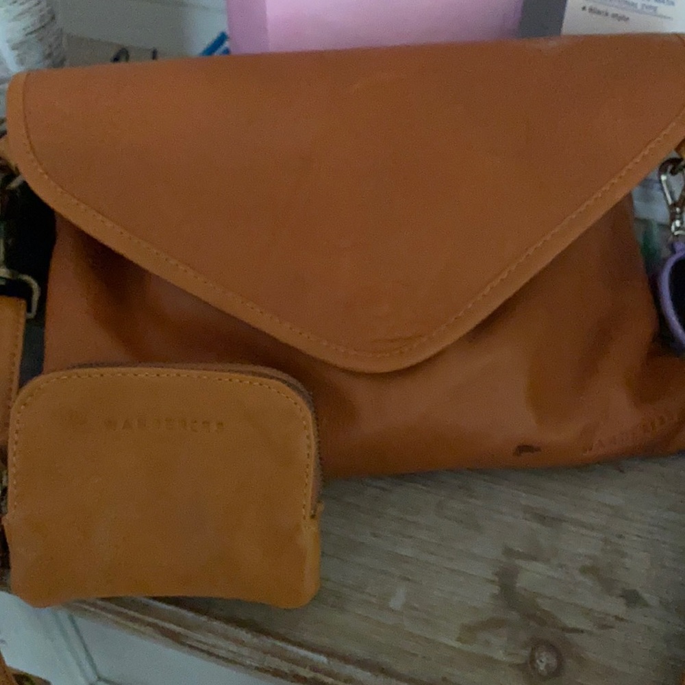 Crossbody purse or wristlet with matching wallet